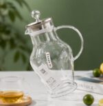1.7 Ltr Clear Water Jug with Lid & Handle (White) - Image 4