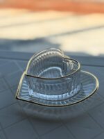 Glass Heart-shaped Candy Bowl & Dish Set (Pack of 6 Pcs) - Image 4