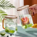 Silicone Lid Glass Water Jug - Image 3