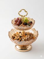 Vintage 2-Layer Fruit & Nut Stand - Image 4