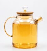 Borosilicate Glass Jug with Bamboo Lid - Image 2