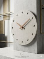 Concrete & Kinetics Handcrafted Wall Clock - Image 3