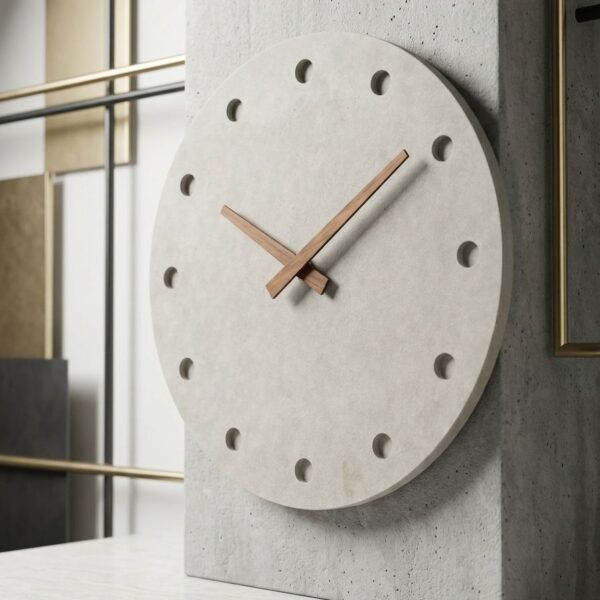 Concrete & Kinetics Handcrafted Wall Clock