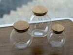 3-Piece Round Glass Jar Set with Bamboo Lid - Image 7