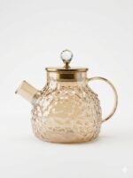 Luxury Amber Glass Jug with Crystal Knob - Image 7