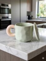 Kawaii Ceramic Mug with Lid - Image 3