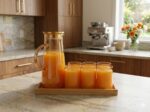 Glass Pitcher + 6 Glass Set with Bamboo Tray - Image 7