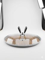 Triply Stainless Steel Kadai with Glass Lid - Image 2