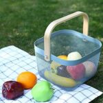 Fruit Basket Bin with Bamboo Handle - Image 10
