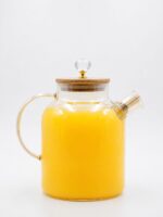 Borosilicate Glass Jug with Bamboo Lid - Image 3
