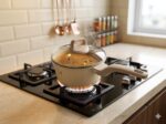 Nonstick Small Sauce Pan with Tempered Glass Lid & Wooden Handle - Image 2