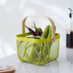 Fruit Basket Bin with Bamboo Handle - Image 7