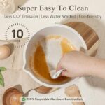 Nonstick Small Sauce Pan with Tempered Glass Lid & Wooden Handle - Image 5