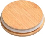 3-Piece Round Glass Jar Set with Bamboo Lid - Image 4