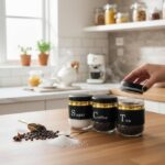 3 Pcs Glass Storage Jars for Sugar Coffee Tea - Image 6