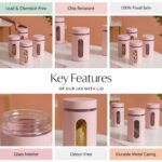Glass Canister With Window 1000ml - Image 5