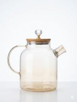 Borosilicate Glass Jug with Bamboo Lid