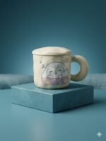 Kawaii Ceramic Mug with Lid - Image 5