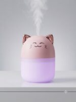 Cat Face Mist Humidifier - White & pink - Image 5