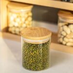 2-Tier Bamboo Spice Rack and Pantry Organizer with 6 Glass Jars - Image 5