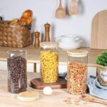 Round Glass Storage Jar with Bamboo Lid ( Large size ) - Image 9