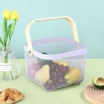 Fruit Basket Bin with Bamboo Handle - Image 12