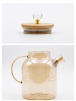 Borosilicate Glass Jug with Bamboo Lid - Image 4