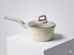 Nonstick Small Sauce Pan with Tempered Glass Lid & Wooden Handle - Image 8