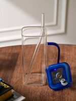 Drinking Glasses with Glass Straw - Image 4
