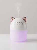 Cat Face Mist Humidifier - White & pink