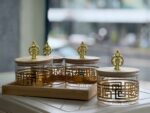 4-Piece Glass Jar Set with Bamboo Tray - Image 4