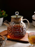 Luxury Amber Glass Jug with Crystal Knob - Image 6