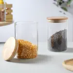 Glass Jar With Bamboo Lid Food Storage Container - Image 3