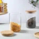Glass Jar With Bamboo Lid Food Storage Container - Image 6