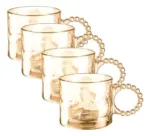 Crystal Handle Glass Coffee Cup - Image 9