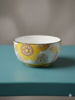 Floral Ceramic Serving Bowl - Image 4