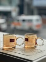 Crystal Handle Glass Coffee Cup - Image 3