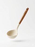 Silicone Ladle with Wooden Handle - Image 2