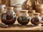 3-Piece Round Glass Jar Set with Bamboo Lid