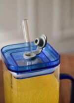Drinking Glasses with Glass Straw - Image 3