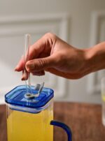 Drinking Glasses with Glass Straw - Image 2