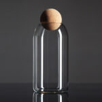 Clear Cork Glass Bottle Storage - Image 2