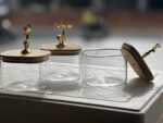 3-Piece Glass Jar Set with Bamboo Stand - Image 5