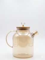 Borosilicate Glass Jug with Bamboo Lid - Image 5
