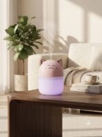 Cat Face Mist Humidifier - White & pink - Image 4