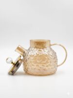 Luxury Amber Glass Jug with Crystal Knob - Image 5