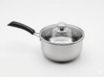Stainless Steel Saucepan with Glass Lid - Image 2