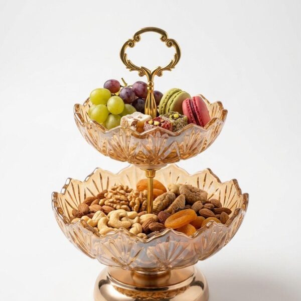 Vintage 2-Layer Fruit & Nut Stand