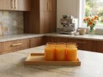 Glass Pitcher + 6 Glass Set with Bamboo Tray - Image 6