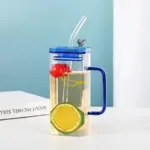 Drinking Glasses with Glass Straw - Image 8
